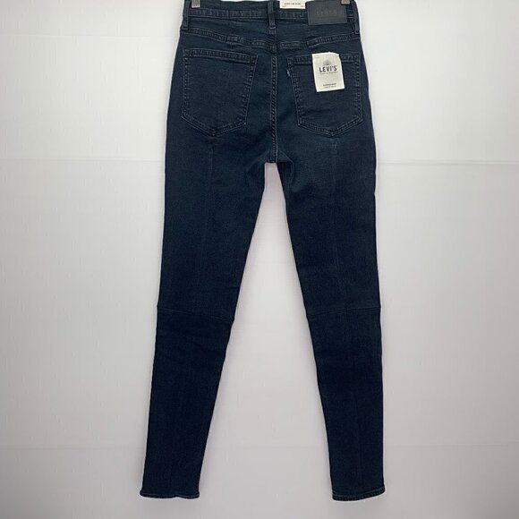 Levis Made & Crafted Jeans Size 27 High Skinny Zip Leg Dark Wash Black Mid Rise - Picture 13 of 13